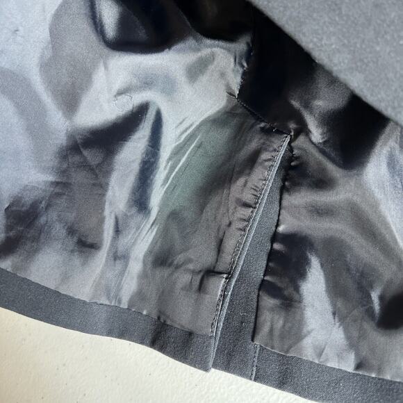 Calvin Klein Womens Sz 8 Two Button Lux Blazer Long Sleeve Black Collar Lined - Picture 9 of 16